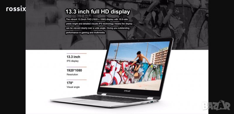 Teclast F6s Laptop 13.3 inch Intel 8GB LPDDR4 RAM Windows 10 128GB SSD, снимка 1