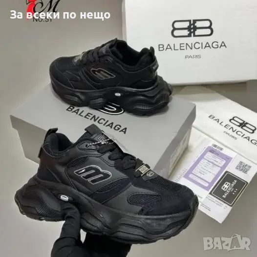 Balenciaga Мъжки Черни Маратонки👟Мъжки Спортни Обувки В Черен Цвят Баленсиага Код P178, снимка 1