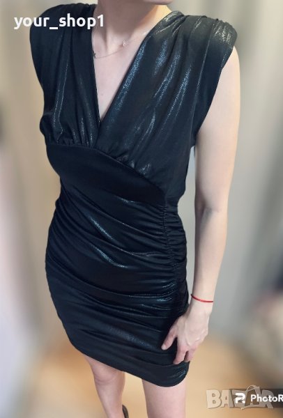 Елегантна къса рокля в черно , снимка 1