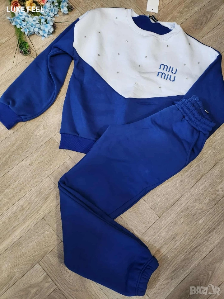 MIU MIU ⚜️ Дамски Комплект с Камъни , снимка 1