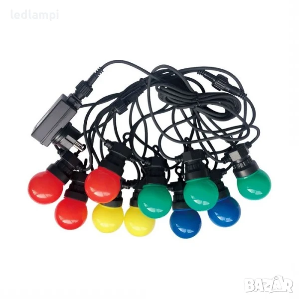 Кабел С Поредица От 10лампи RGB 5m IP44, снимка 1