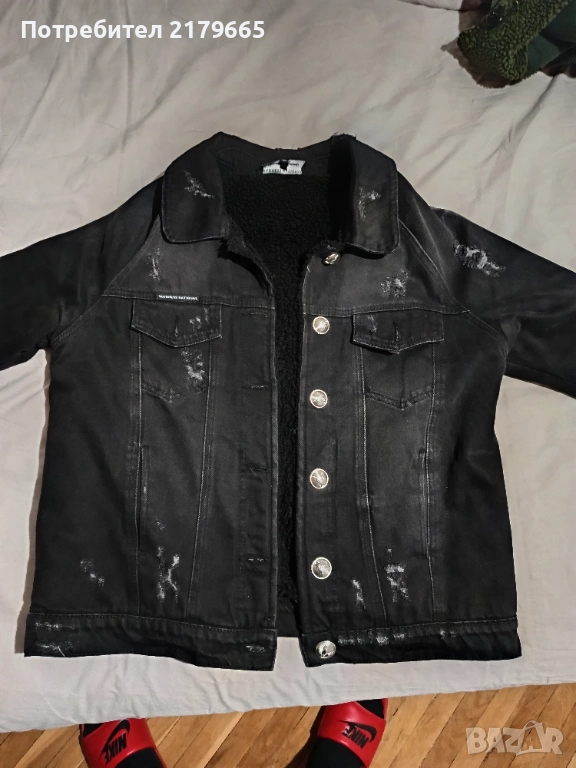 Зимно дънково яке , снимка 1