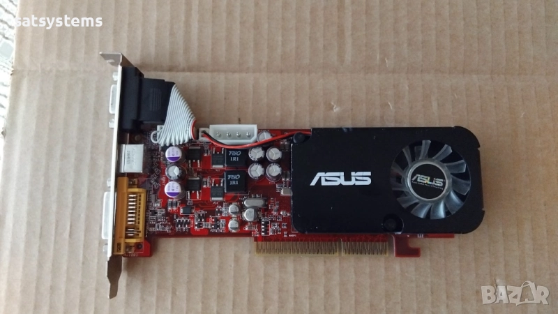 Видео карта ATi Radeon Asus AH3450 256MB GDDR2 64bit AGP, снимка 1