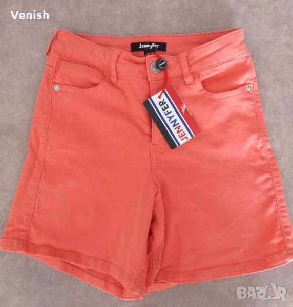 Къси павталонки цвят диня, снимка 1