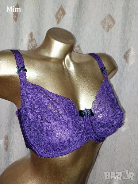 hunkemoller 85 E Лилав дантелен сутиен , снимка 1