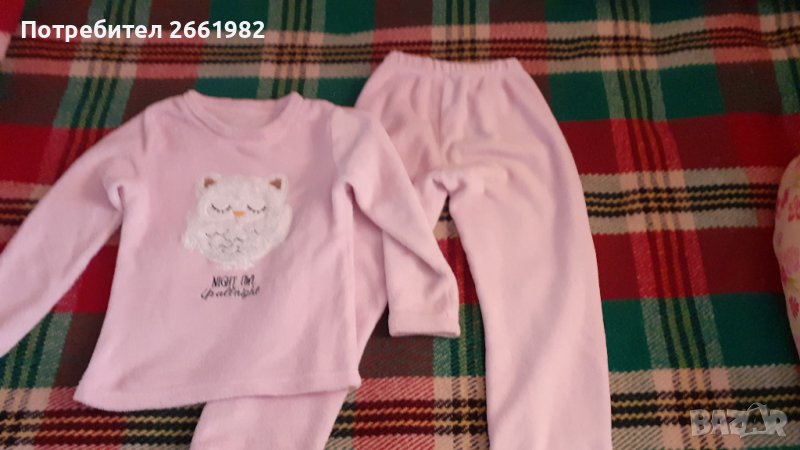 Поларена пухена детска пижама, снимка 1