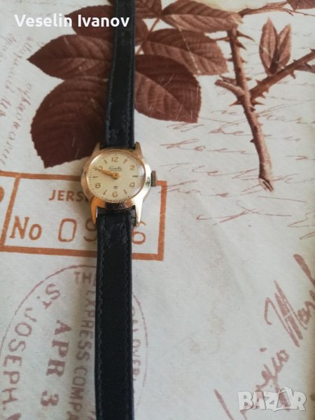 Механичен часовник Слава 17 камъка позлата, снимка 1