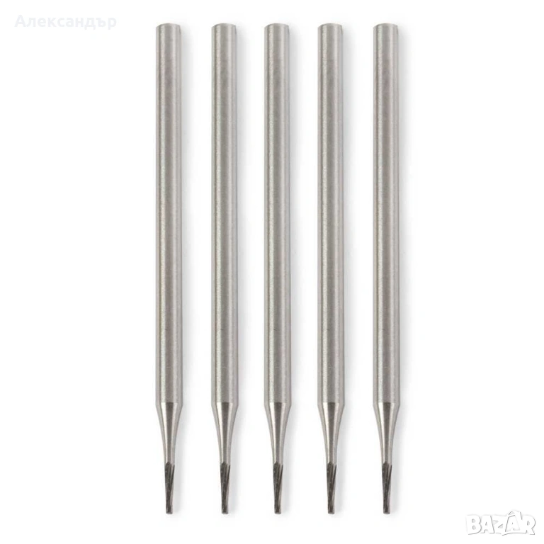 Микро фрези за китарни инлеи StewMac Tapered Router Bit, снимка 1