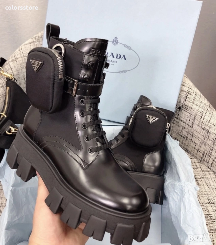 Дамски боти Pr@da /BR322w, снимка 1