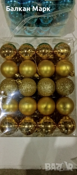 Коледни играчки – топки за елха, комплект 80 бр. (Ø 5 см) 🎁, снимка 1