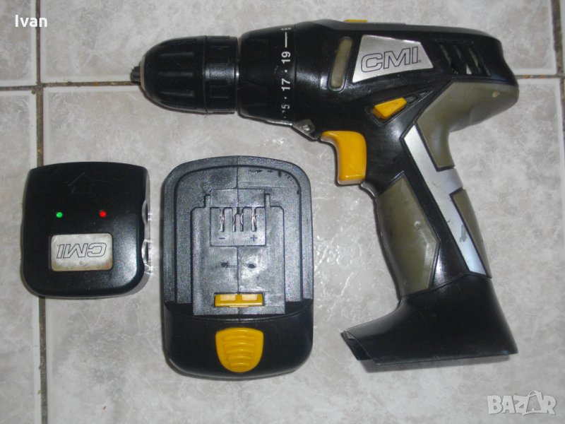 14,4V-Li-ion-CMI-Литий-Йон-Немски-Винтоверт-Дрелка-Отличен-14,4 Волта, снимка 1
