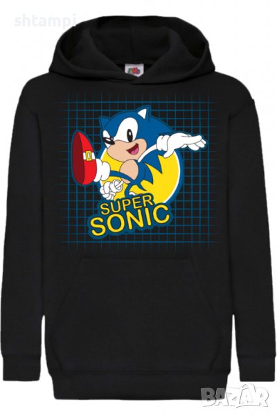 Детски Суитчър/Суитшърт Sonic Super sonic 005,Соник,Игра,Подарък,Изненада,Забавление,Рожден Ден, снимка 1