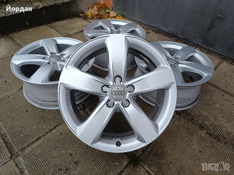 ОРИГИНАЛНИ алуминиеви джанти 18 ' цола 5х112 Ауди / AUDI 5x112 66,6, снимка 1
