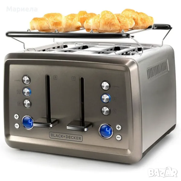 Тостер BLACK&DECKER BXTO1960E , 1960 W, 7 СТЕПЕНИ НА РАБОТА 1960 W, снимка 1