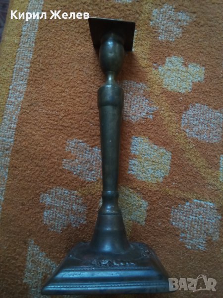 Стар бронзов свещник 42529, снимка 1
