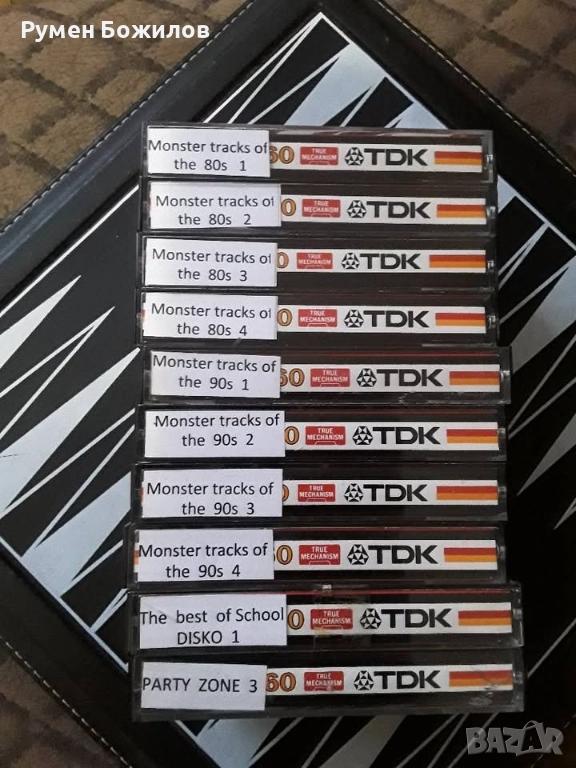 10 много запазени и добри касети TDK D-C60 с компилации ДИСКО от 80 -90те години, снимка 1