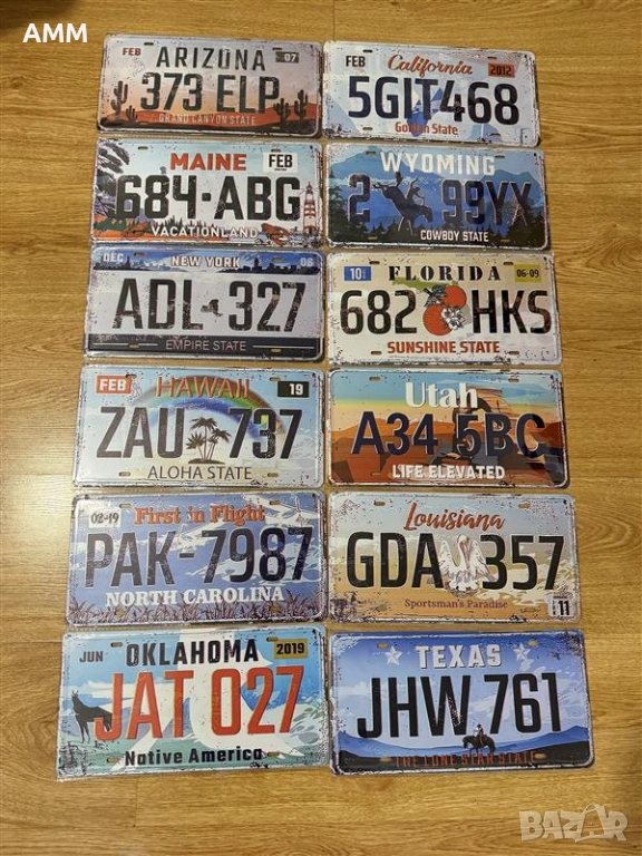 Американски регистрационни  номера  - РЕПЛИКА., снимка 1