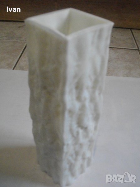 Ваза Стъкло Мурано Цветно-20см Височина-Квадратна 6х6 см-Нова, снимка 1