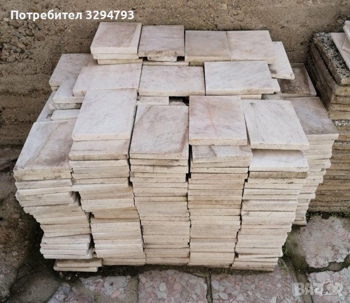 Полирани мраморни плочки 20x15x2см., снимка 1