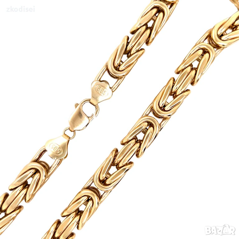 Златен синджир 130,12гр. 69,0см. 14кр. проба:585 модел:35414-3, снимка 1