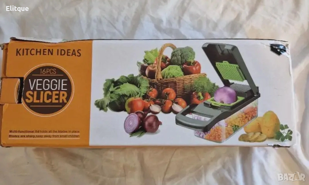 Кухненско ренде с контейнер Nicer Dicer Plus – 13 части 🥕, снимка 1