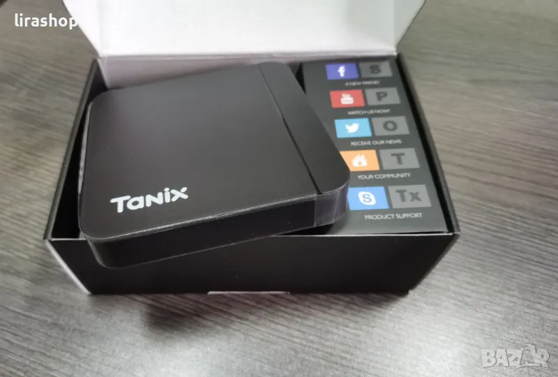 ТВ бокс Tanix W2 - 2GB/16GB, Dual Wifi, 4K, Bluetooth, AV1, Android 11, снимка 1