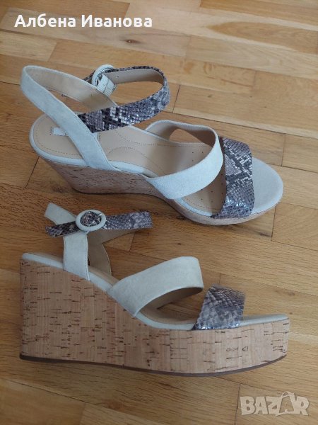 Нови дамски сандали на платформа Geox, снимка 1