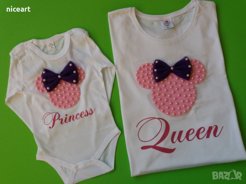 Комплект мама и бебе с перли, снимка 1