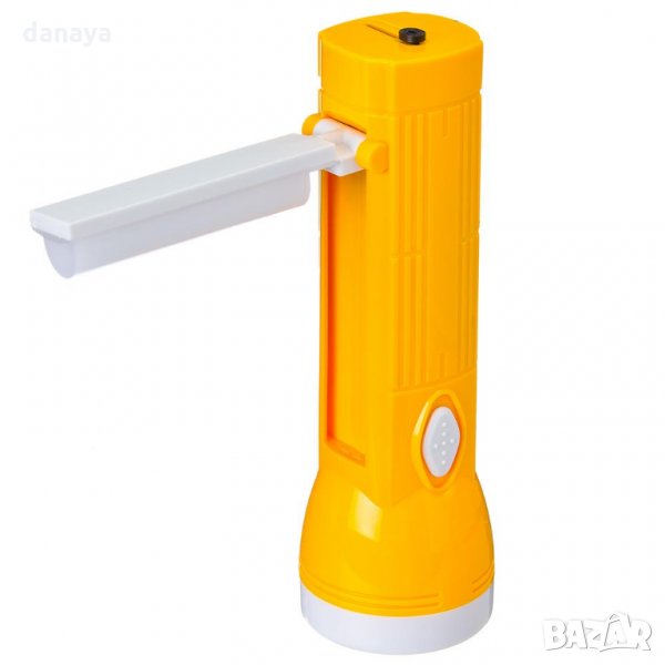 LED фенер с чупеща глава зареждане на ток 1W LED+10SMD Led 100LUMENS, снимка 1