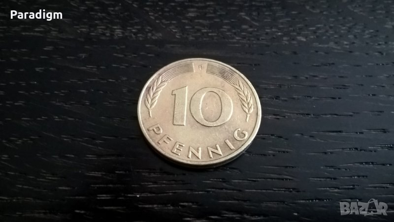 Монета - Германия - 10 пфенига | 1990г.; серия F, снимка 1