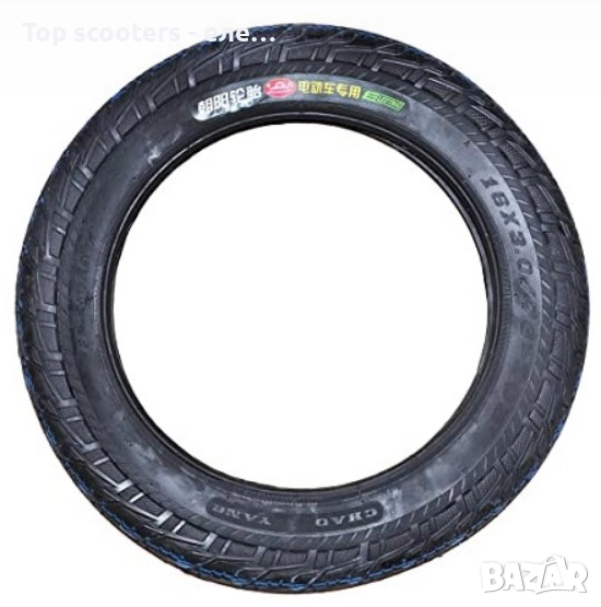 Предна гума 16х3 за електрическа триколка Top scooters / Триколки / Скутери / Тротинетки /Консуматив, снимка 1