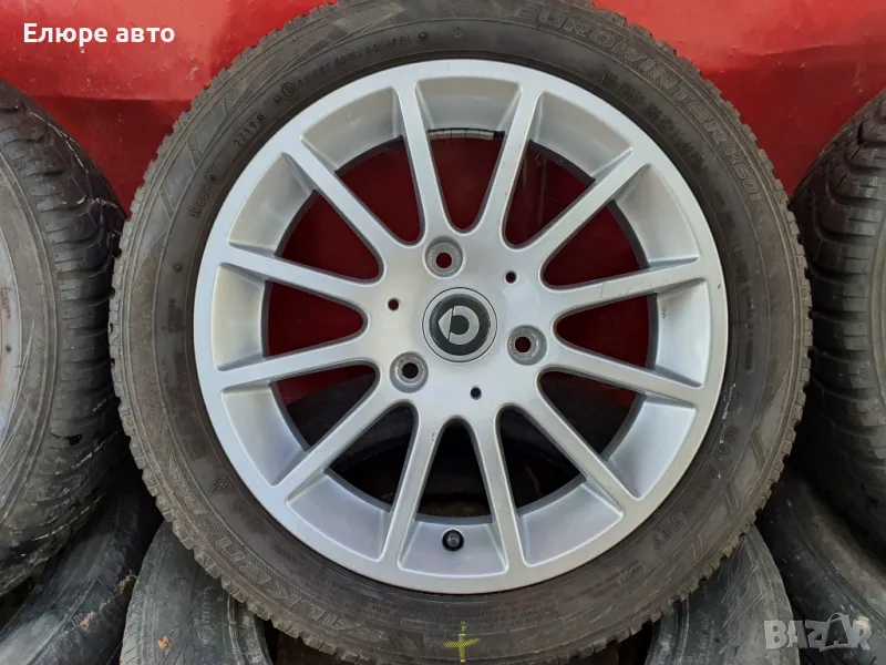 Джанти с гуми за Smart Fortwo 15", снимка 1