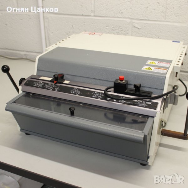 ПРОМОЦИЯ! Подвързваща машина за метални спирали /дупчене 4 мм дебелина / Rhin-O-Tuff HD-7700, снимка 1