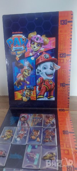 Пес Патрул PAW PATROL - the movie Lidl албум - метър със магнити от Лидъл, снимка 1