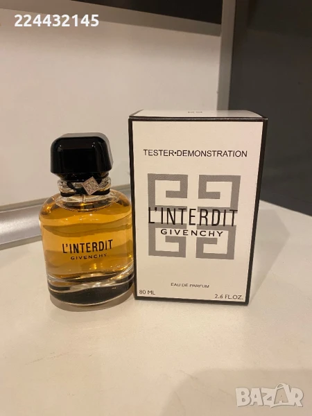 givenchy l'interdit 80ml edp tester , снимка 1