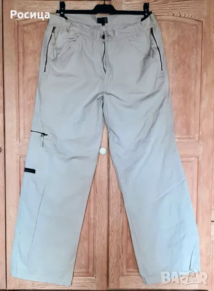 Дамски бял панталон XL памук, пролет-есен, снимка 1