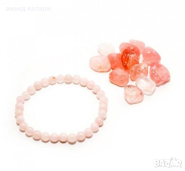 14.Гривна розов кварц, снимка 1