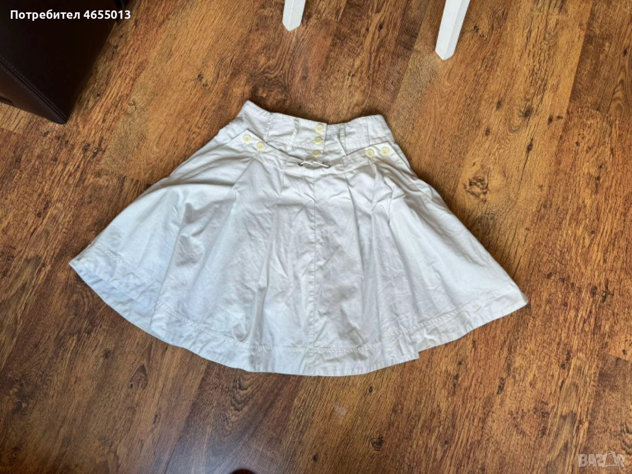 ПОДАРЯВАМ Дамска бяла пола, снимка 1