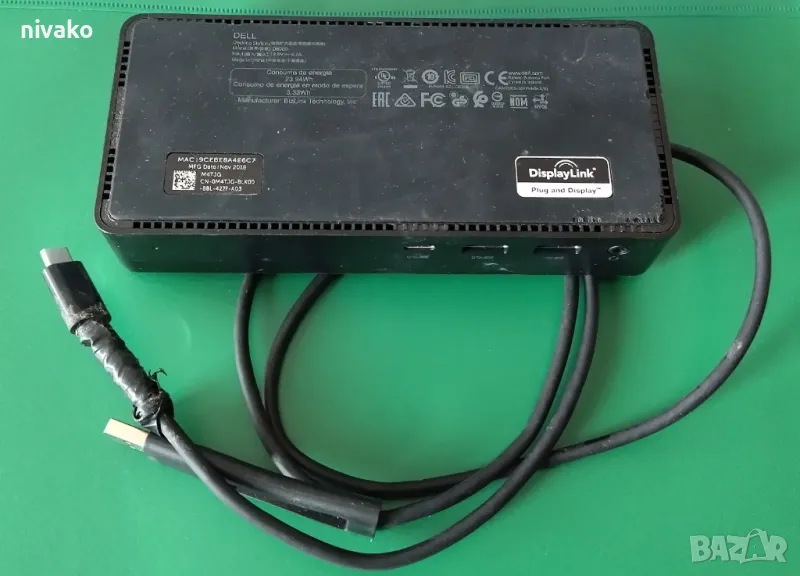 Продавам докинг станция Dell Universal Dock D6000, снимка 1
