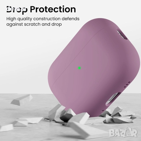 ORNARTO Калъф съвместим с Airpods Pro 3 (2025), лилав, снимка 7 - Аксесоари за Apple - 52119443