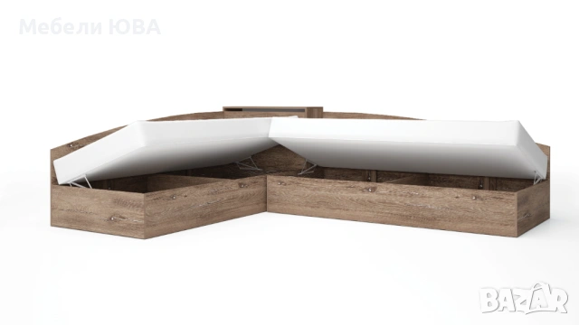 Високи Ъглови легла 90/200см, снимка 2 - Спални и легла - 46215264