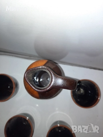 Ретро керамични Битови сервизи за ракия и вино, снимка 5 - Сервизи - 52860914