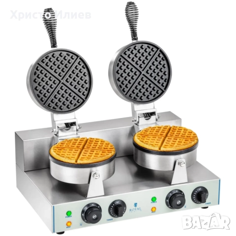 Професионален двоен гофретник Royal Catering RCWM 2600