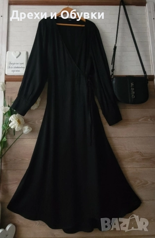 Дълга черна рокля прегърни ме ZIZZI , снимка 12 - Рокли - 51752635