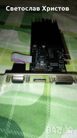 Продавам видео карта: XFX HD5450 1GB DDR3 64bit (HD-545X-ZKH) VGA DVI DP LP PCI-E, снимка 3 - Видеокарти - 27761436