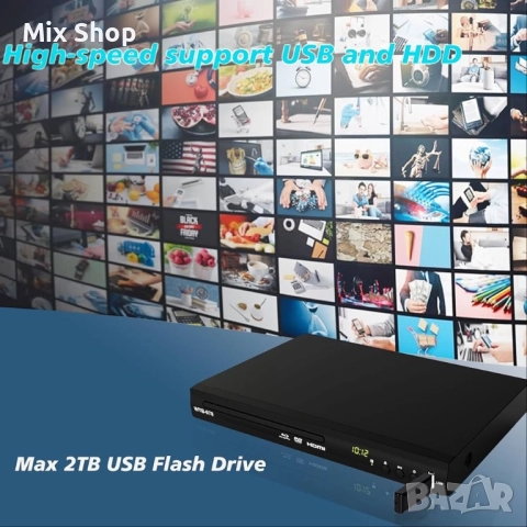 Blu-ray DVD Player Full Hd 1080p, снимка 4 - Друга електроника - 51888625