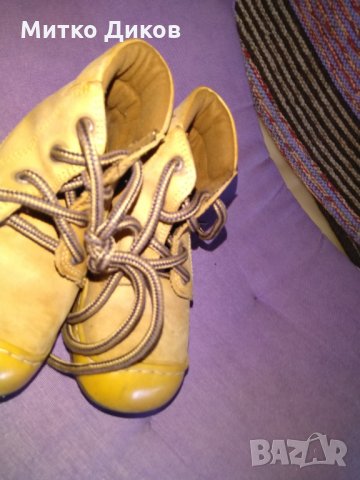 Детски боти естествена кожа Текинер №23 стелка 145мм, снимка 3 - Бебешки боти и ботуши - 33555654