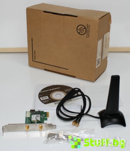 Безжична карта HP Broadcom PC Wireless Adapter 802.11n Dualband,PCIe x1 Card N4M64AA, снимка 3 - Друга електроника - 43867367