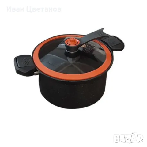 Херметическа тенджера заключващ капак  с незалепващо покритие - 24см, 26см, 28см