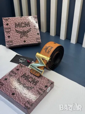 колани от естествена кожа в кутия 4см MCM, снимка 6 - Колани - 50422157